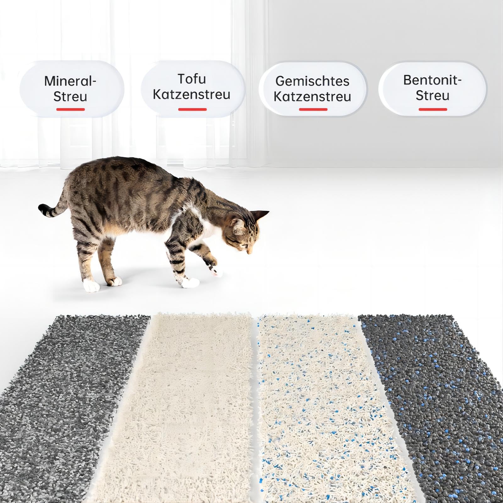 AstroPet Selbstreinigende Katzenklo XXL - Automatische Toilette Mit Infrarotsensor