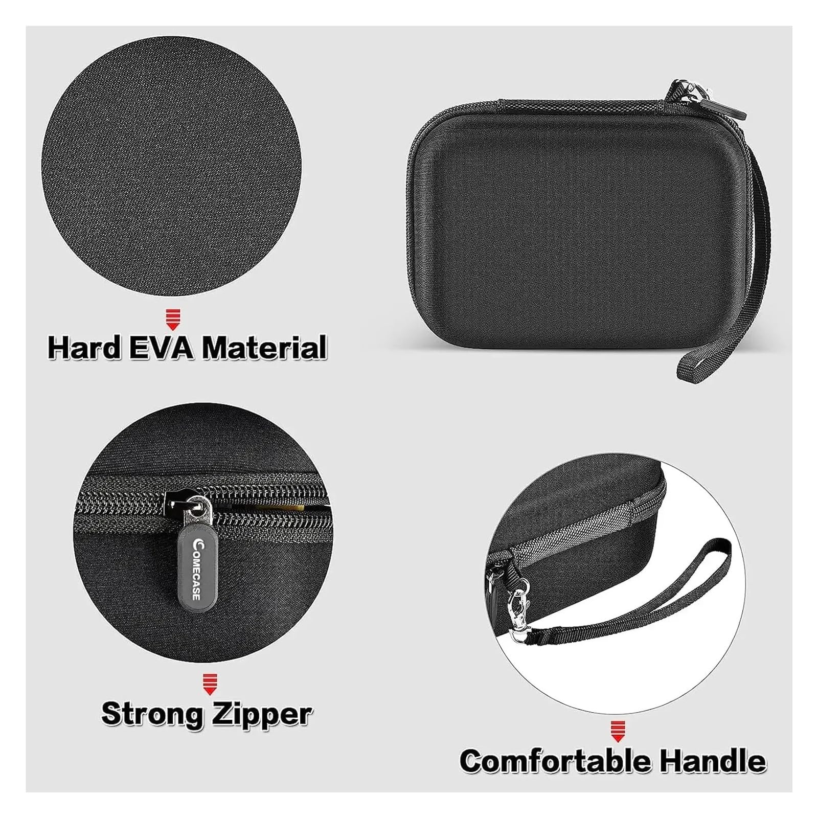 Etui na dysk flash USB, pendrive, kartę pamięci SD SDXC, organizer na karty SDHC, torba do przechowywania akcesoriów elektronicznych SanDisk(Black)