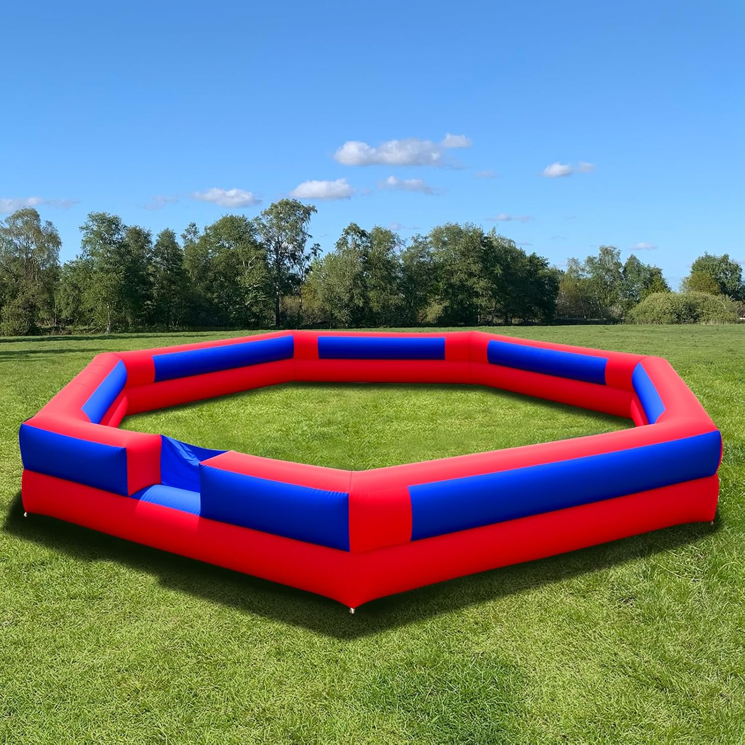 20FT Inflatable Gaga Ball Pit with Built-in Blower, Portable Large Gaga Ball Pit for Indoor & Outdoor Activities, Inflatable Sport Games