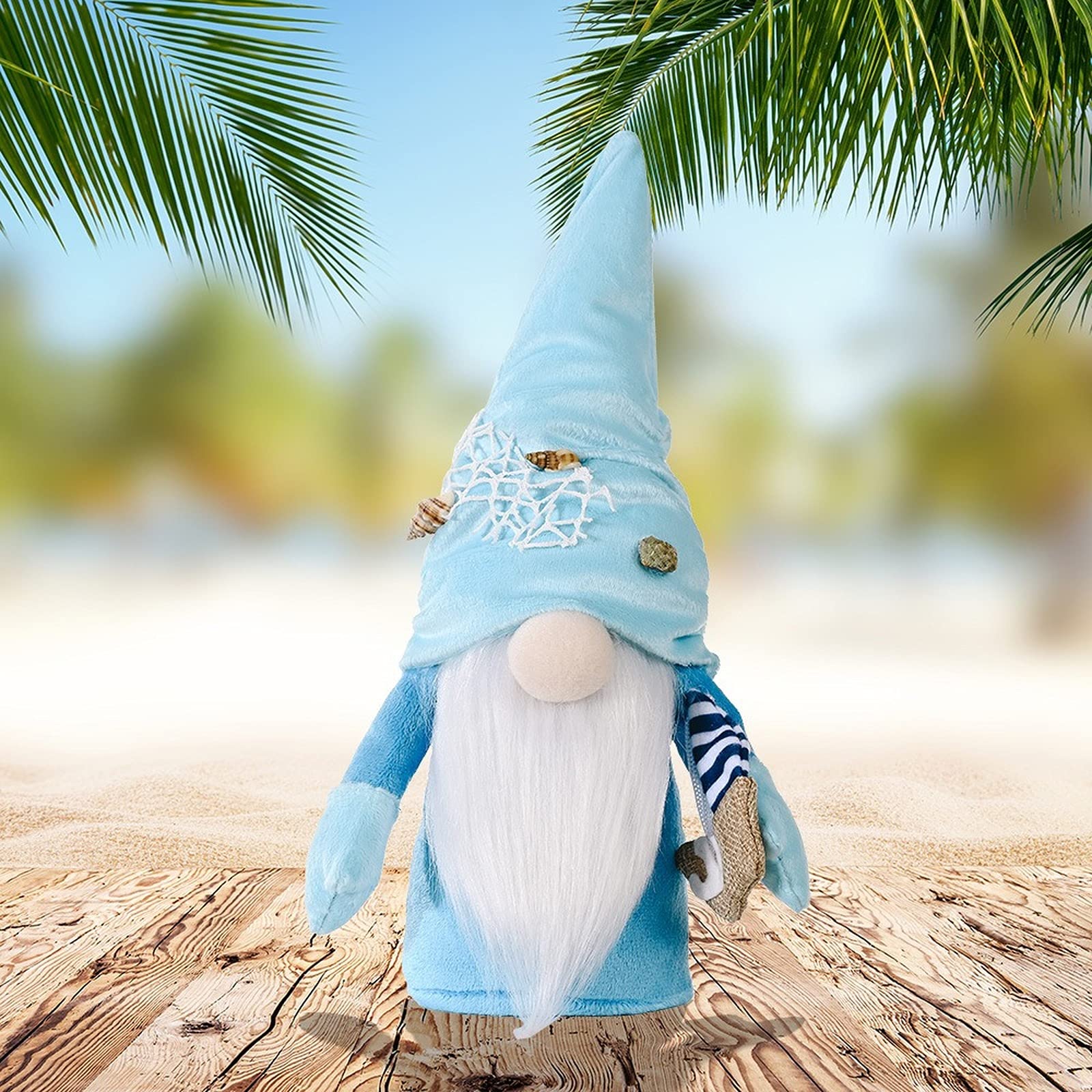Estate Gnome World Oceans Day Holiday Decoration Peluche Collezione Bambola Figurine Home Party Festival Regalo Nautico Marittimo Cucina Vassoio Elfo Tomte