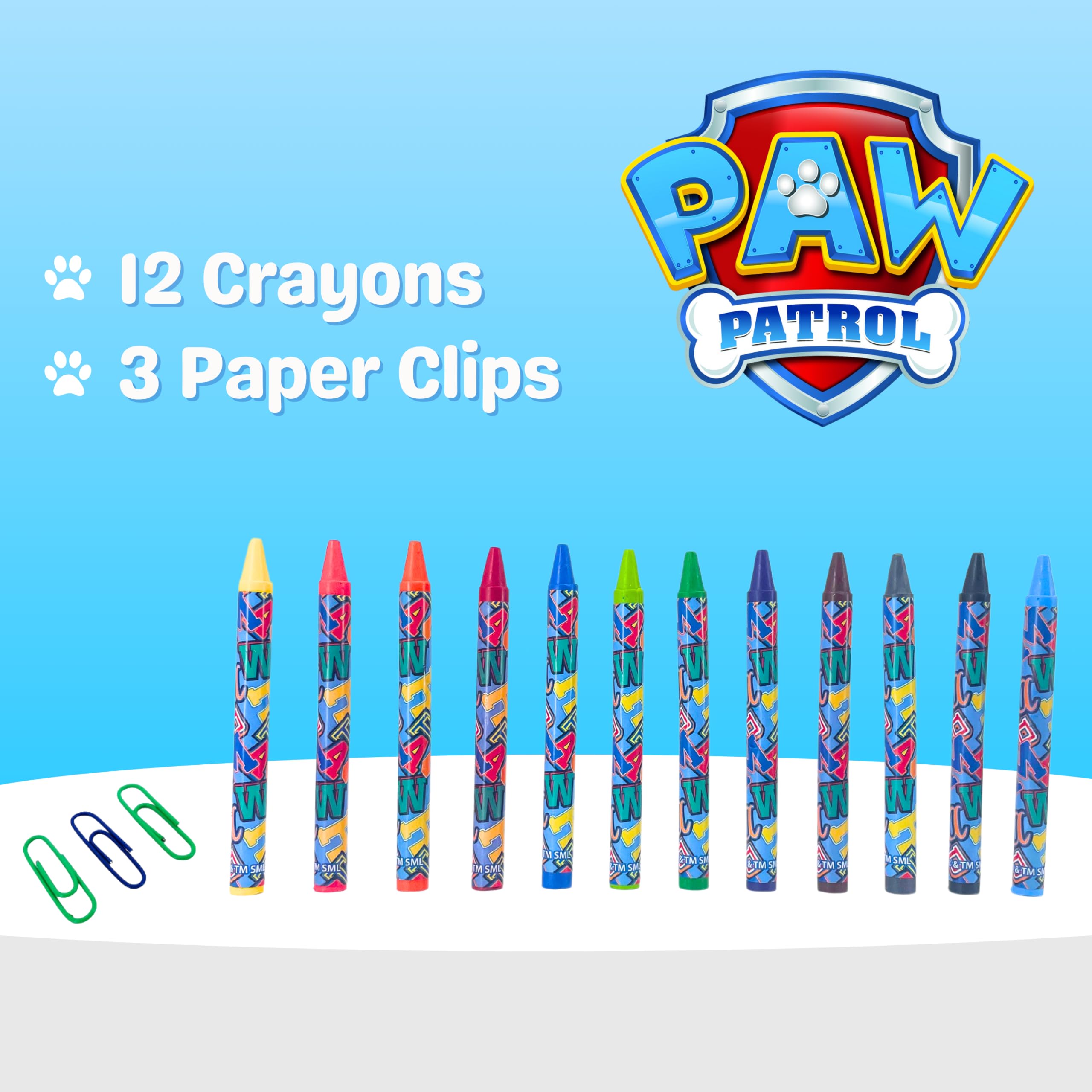 Paw Patrol Ensemble de Papeterie, Crayons de Couleur, Marqueurs, Cahier, Mallette Scolaire Enfants