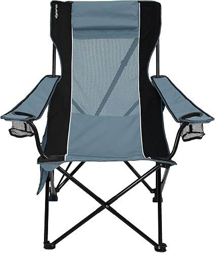 Miniatura 3 de Kijaro Silla plegable para campamento: disfruta del aire libre en esta silla al aire libre con un portavasos integrado y organizador lateral o
