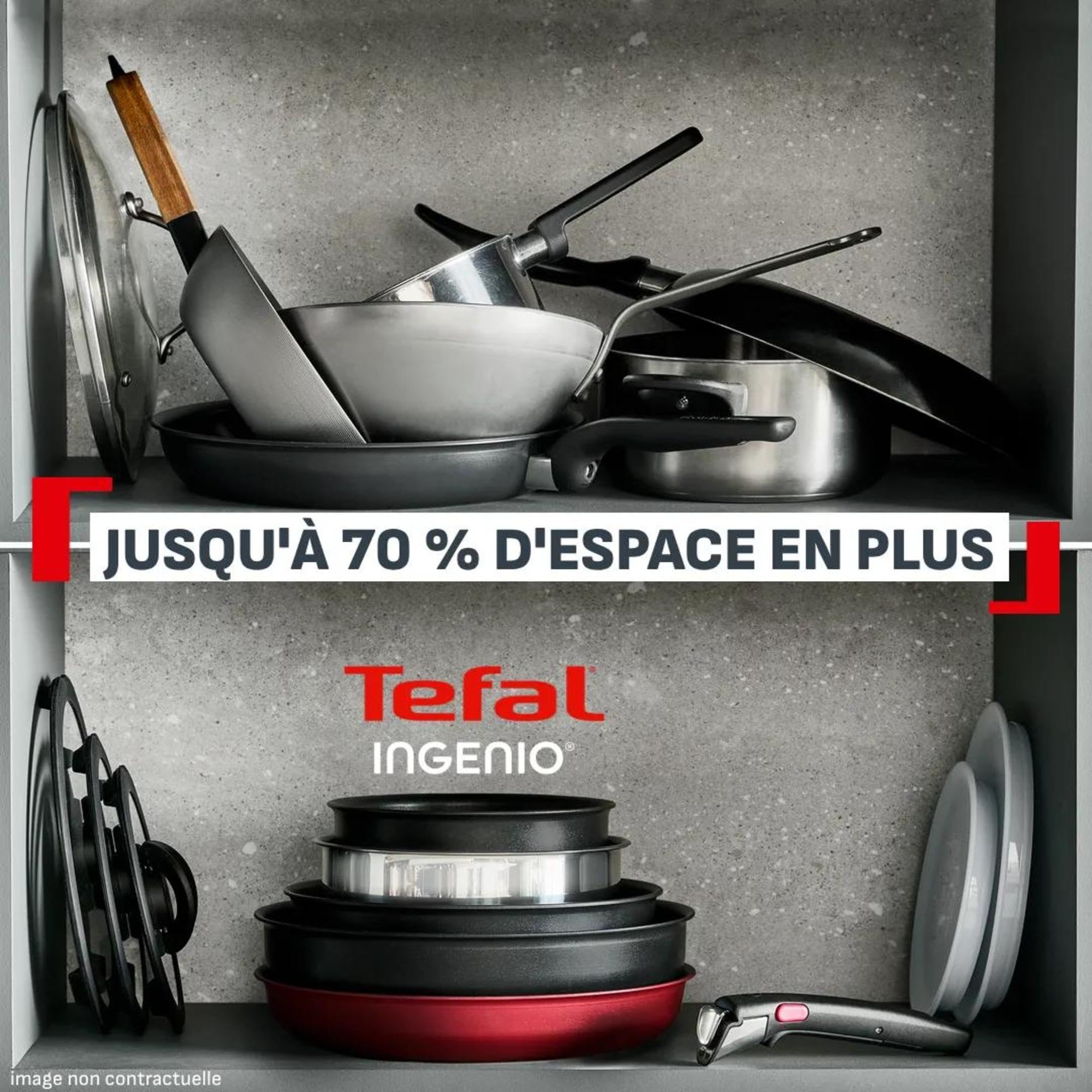 Ingenio Explore, Batterie de cuisine 10 pièces, Empilable, Revêtement antiadhésif
