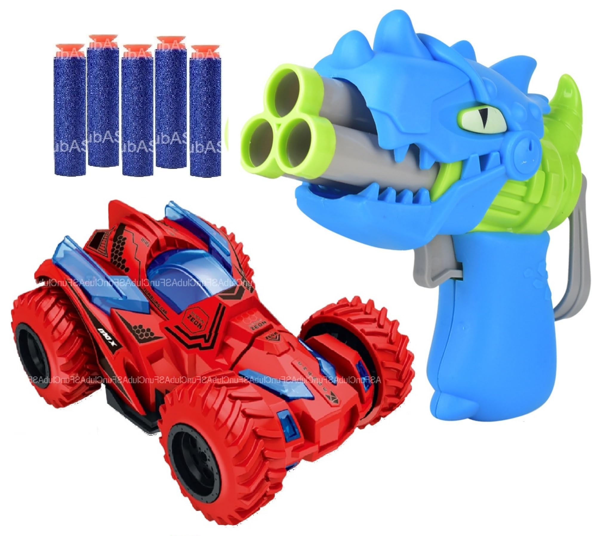 FunClub Combo Dinosaur Toys Monster Truck Toys & Bullets Gun Toys for Kids Truck Toys Crawling Toys for Boys Car Push and Go Toys for Kids Vehicles Toys for Kids Friction Car Toys-Multicolor (B0DCQ77RQ1) Amazon Price History, Amazon Price Tracker