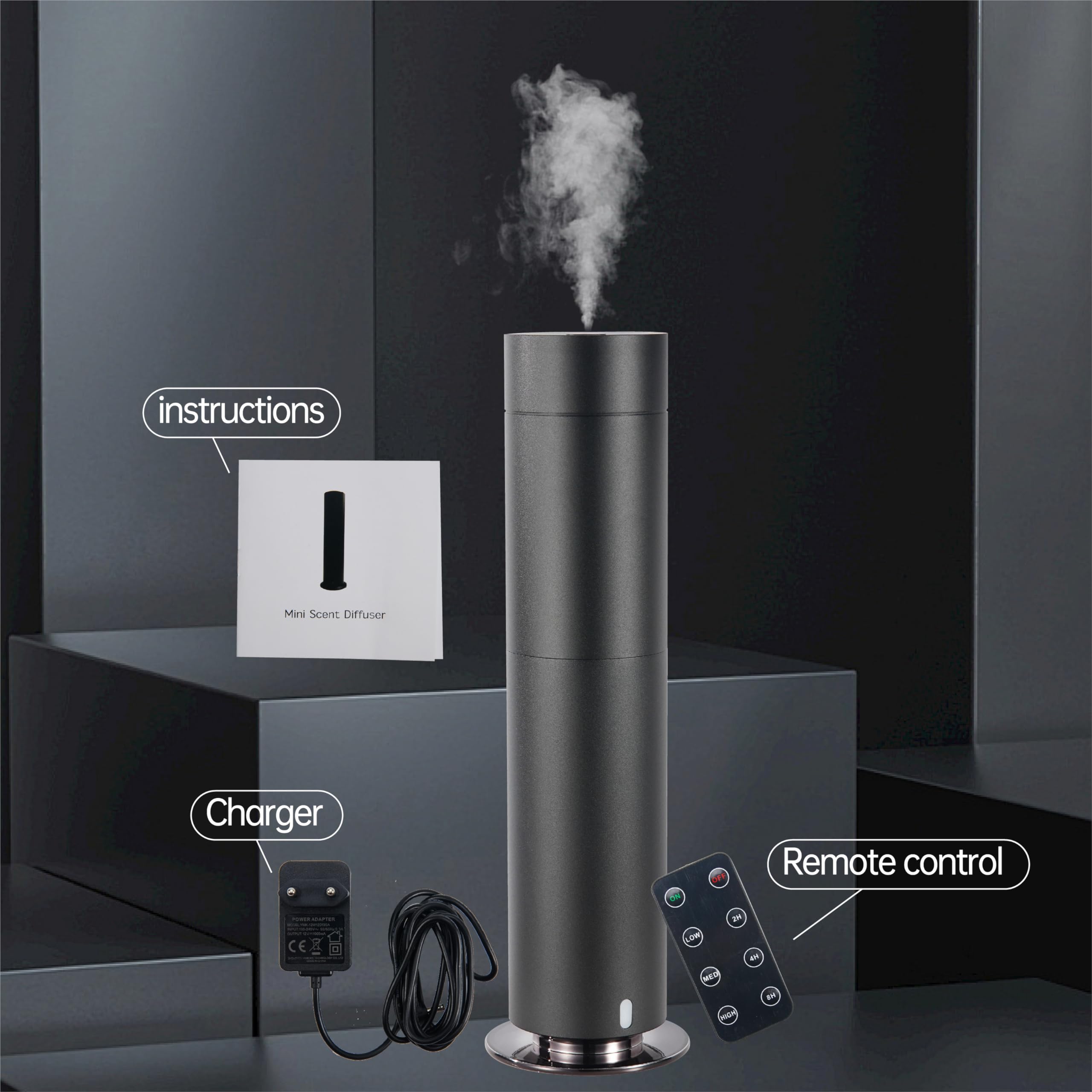 Diffuseur Huiles Essentielles, Diffuseur D'huiles Essentielles Qui Peut Être Réglé sur Une Minuterie, Désodorisant Maison Aromathérapie À Arrêt Automatique