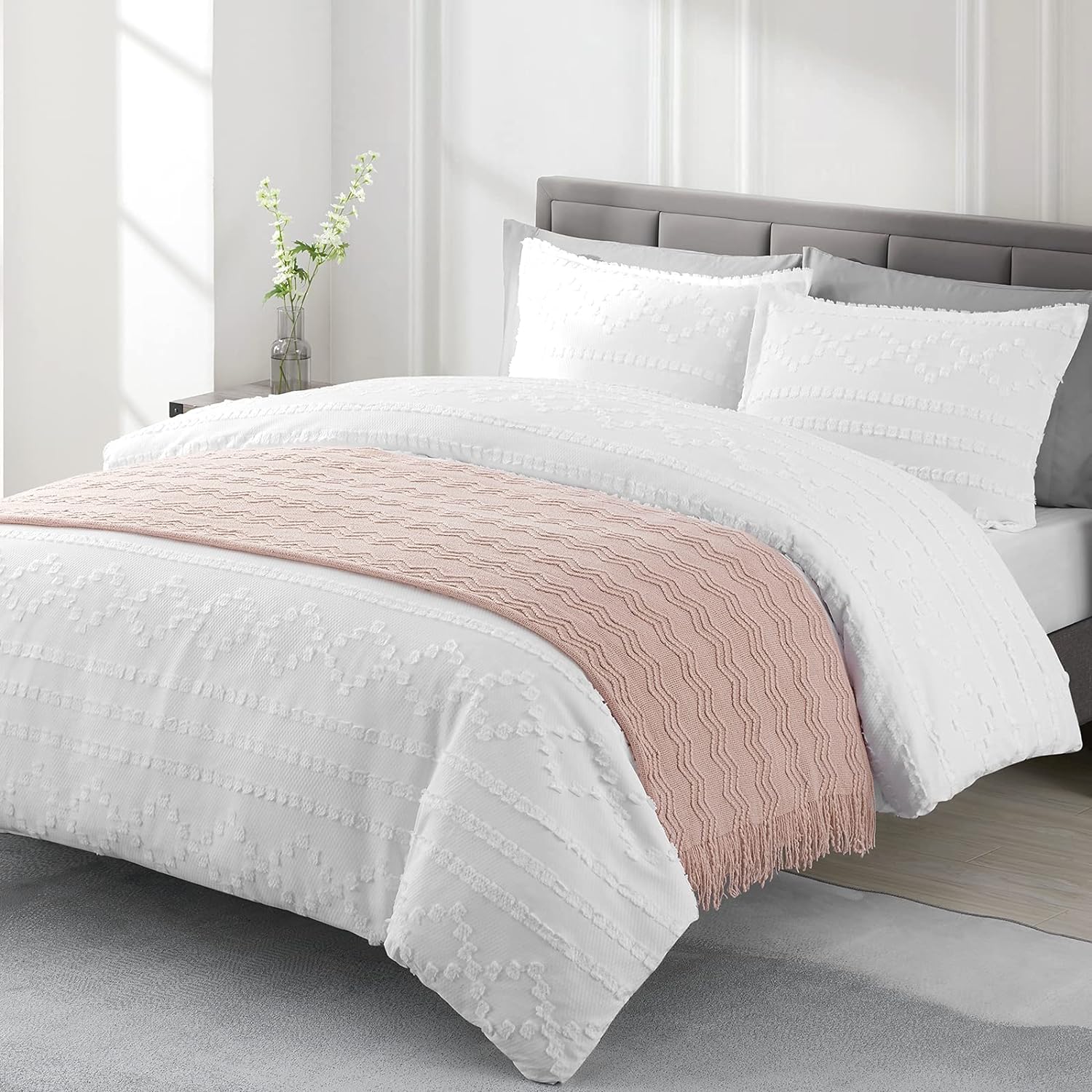 bourina pink throw blanket 50 x90 inches throw textured solid soft sofa throw bed runner couch cover knitted decorative blanket bed runner pink 50"x90"