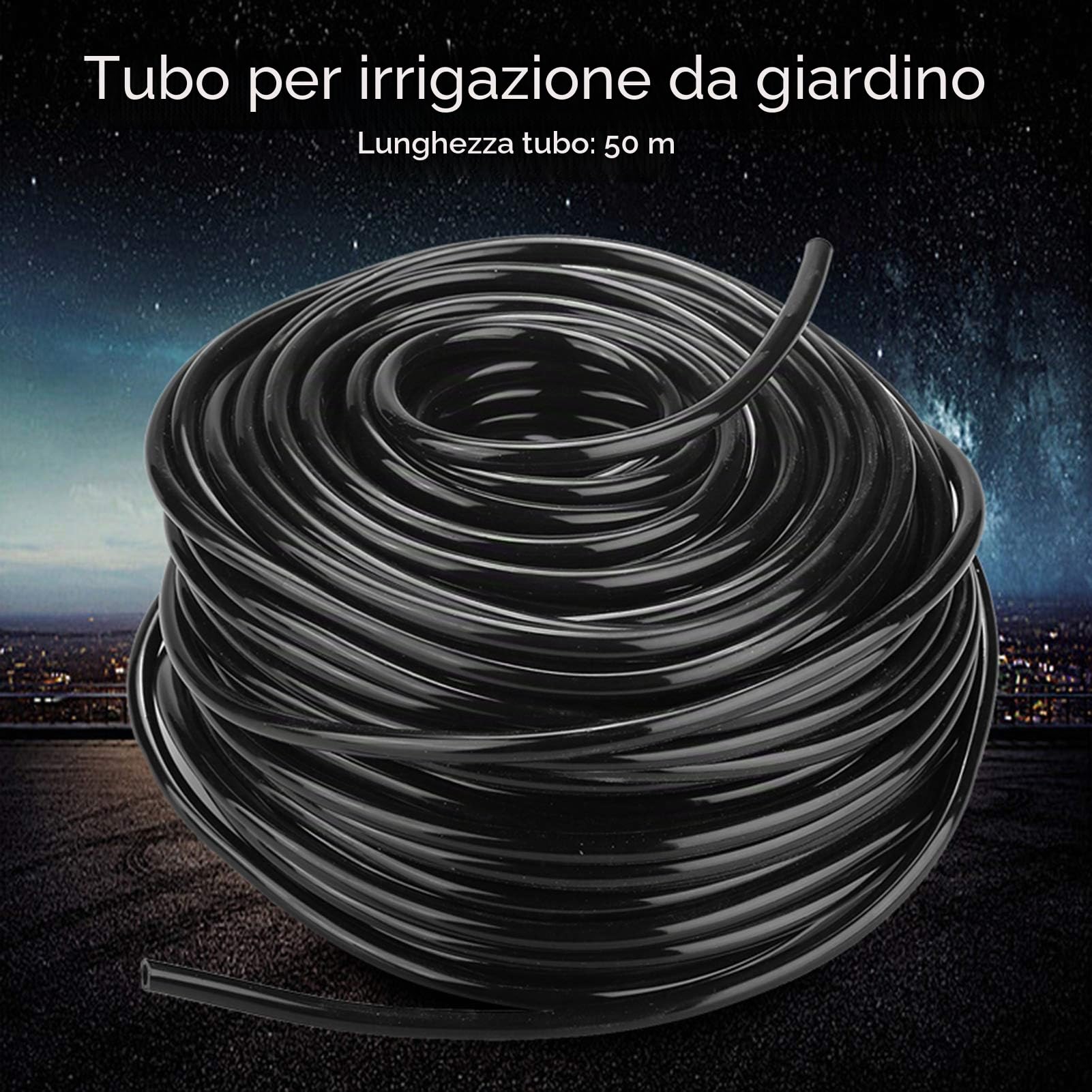 Tubo da giardino per irrigazione da giardino, 10 m/20 m/50 m, di collegamento