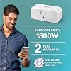 Enchufe Inteligente Sengold, S1 Auto Pairing con Dispositivos Alexa, Monitoreo de Energía, Enchufe Inteligente con Control Remoto, 15A, 1800W, Temporizador y Programación, Bluetooth Mesh para Hogar Inteligente, Sin Hub, Paquete de 2 3