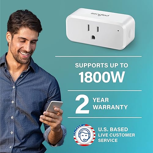 Miniatura 2 de Sengled Enchufe inteligente, emparejamiento automático S1 con dispositivos Alexa, monitoreo de energía, control remoto de salida inteligente