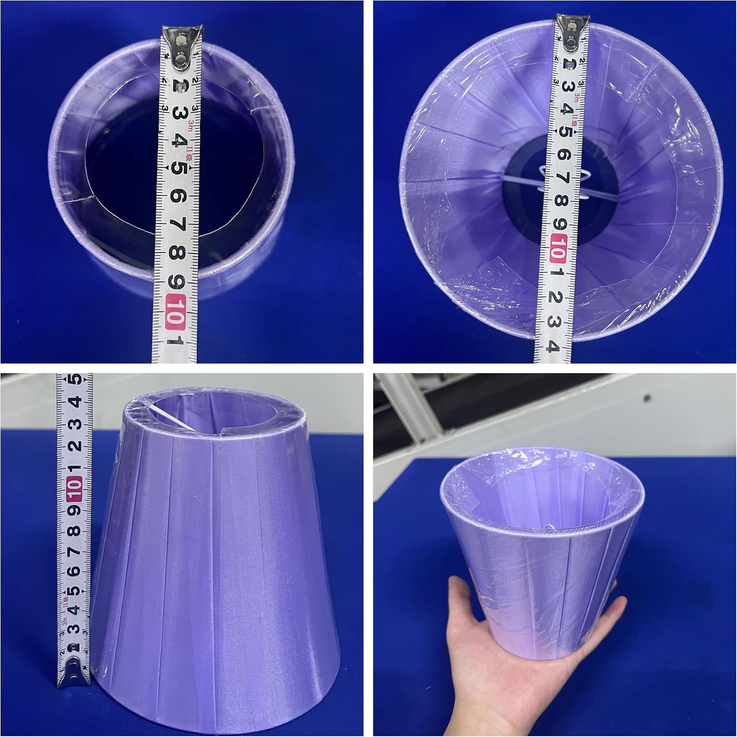 NUOBESTY Fashion Cloth Lampshade Cover Purple Multi Purpose Light Shade for Wall Lights Chandeliers Ceiling Fixtures Decorative Lamp Accessory for Home and Office image 4