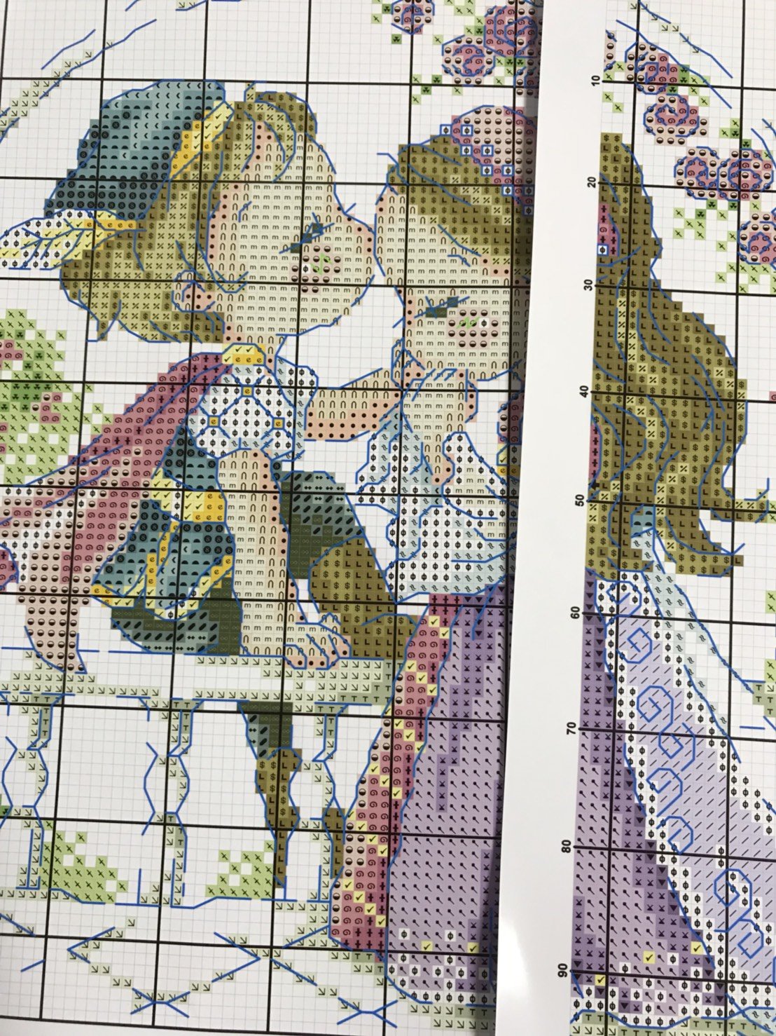 おとぎ話のクロスステッチ図案 ② おとぎ話のクロスステッチfrom