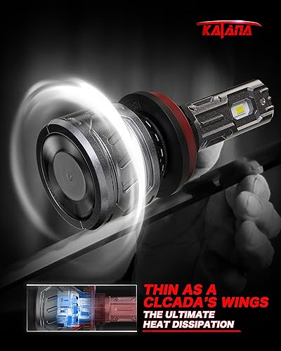 Miniatura 5 de KATANA H11 Bulb,H9 H8 Light Bulb 400% Brightness 6500K White Extremely Super Bright Plug and Play Mini Size of Fog Bulb 2
