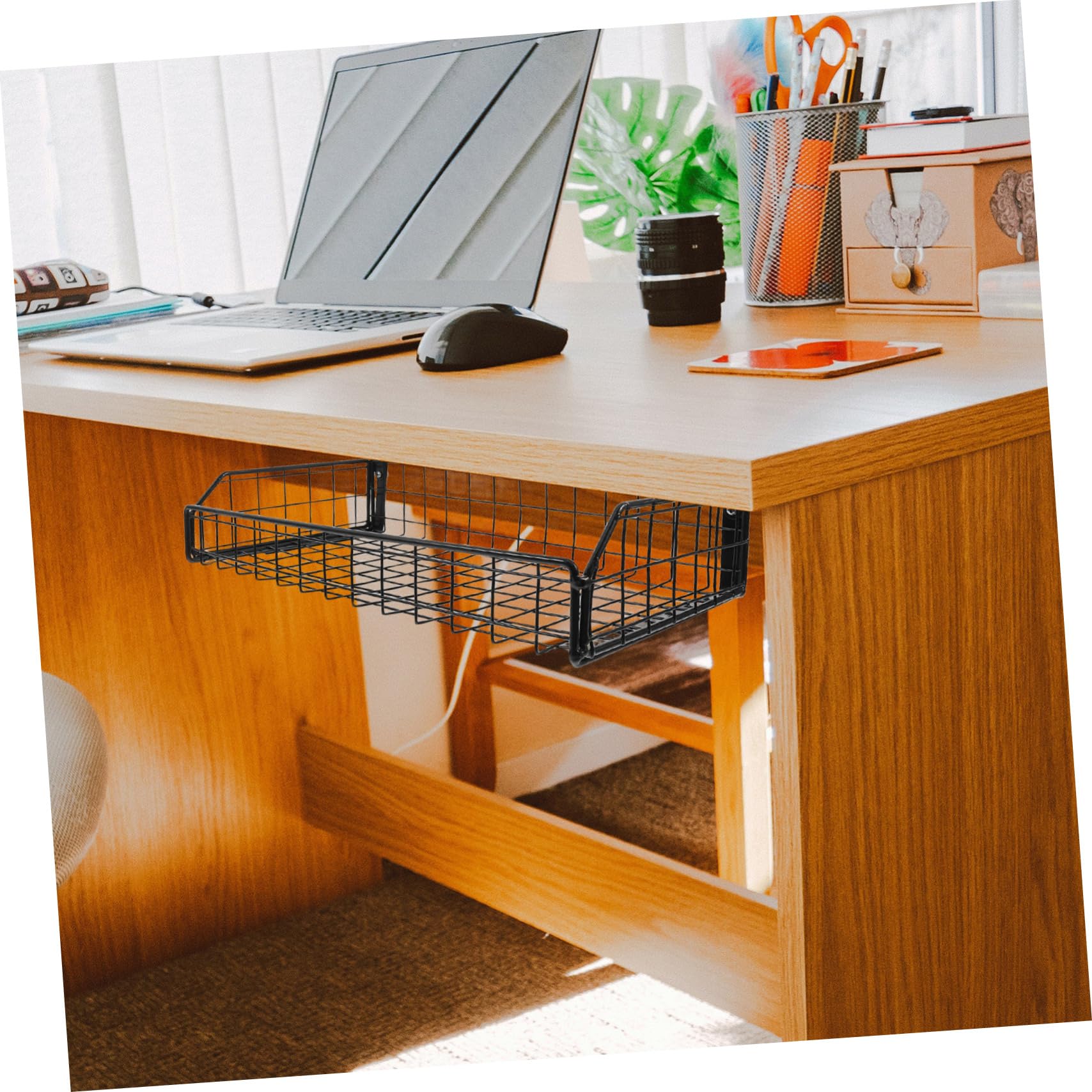 Hemobllo Gestione Cavi sotto La Scrivania Organizzatore Cavi Senza Foratura Hub USB e Adattatori
