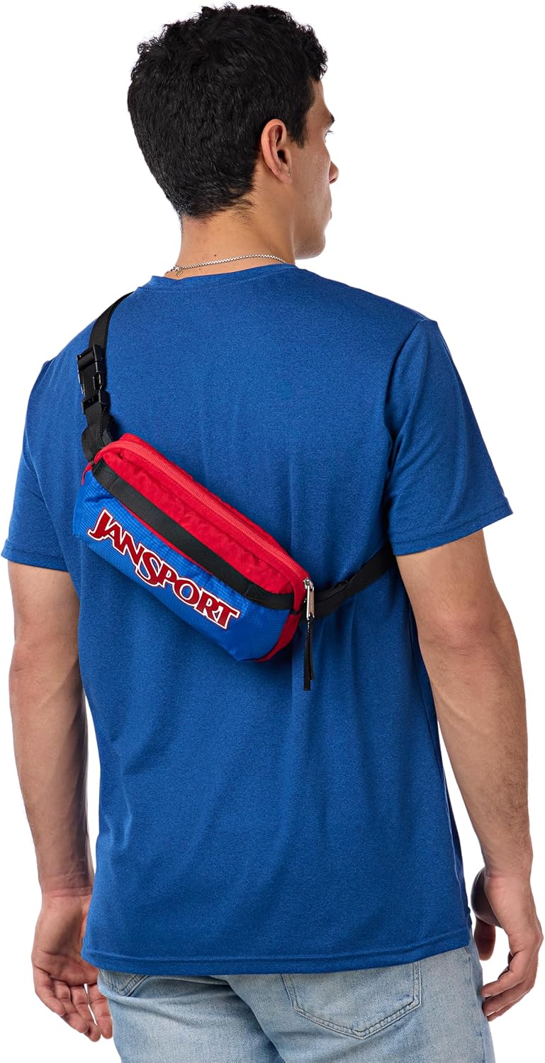 JanSport Washington Waistpack Fanny Pack - Stylish, Durable Waist Bag with Adjustable Belt, Main Zippered Pocket, Quick Stash Pocket,Travel Essentials - Image 4