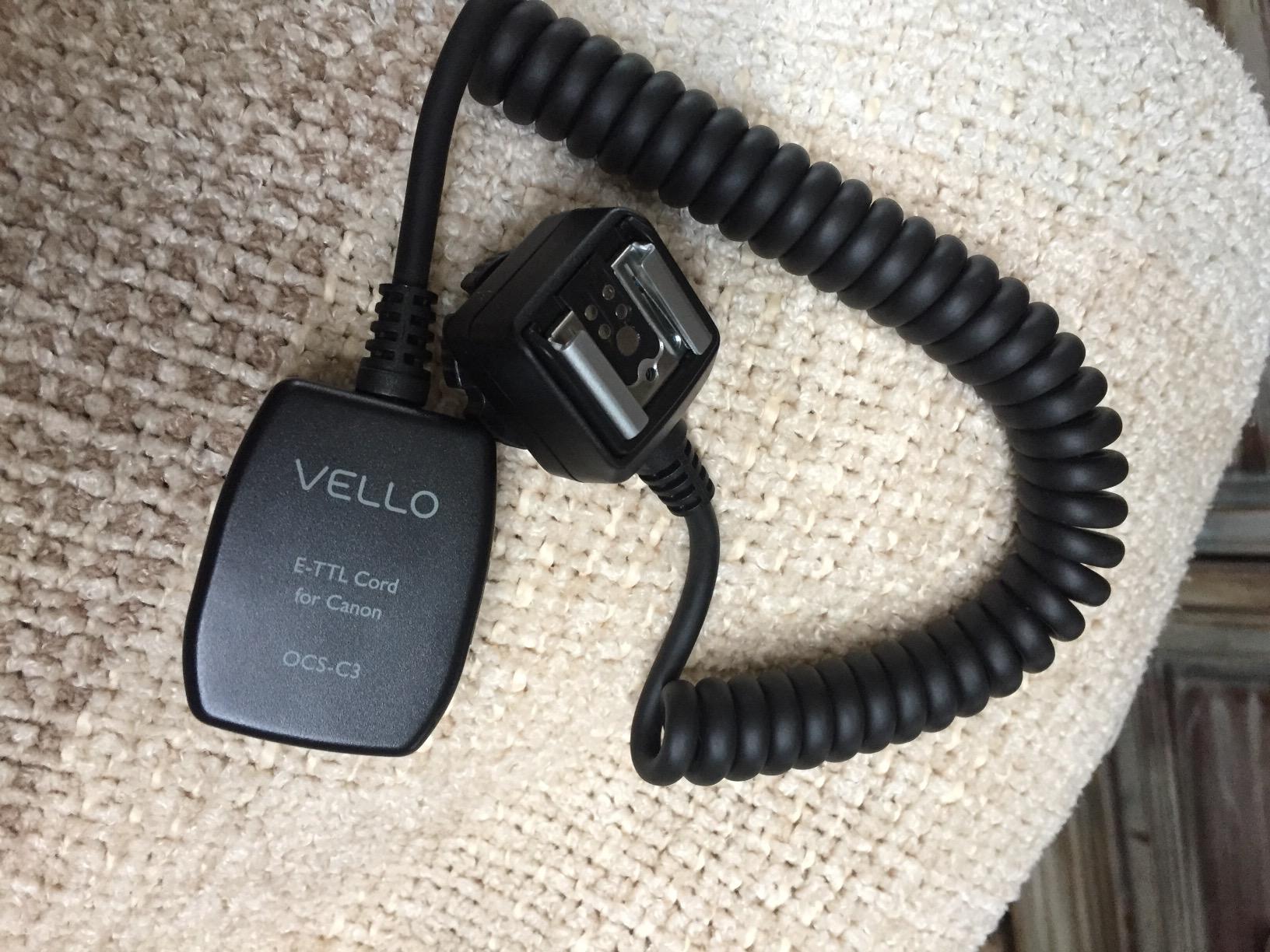 Vello TTLOffCamera Flash Cord for Canon EOS 3 feet 1 m