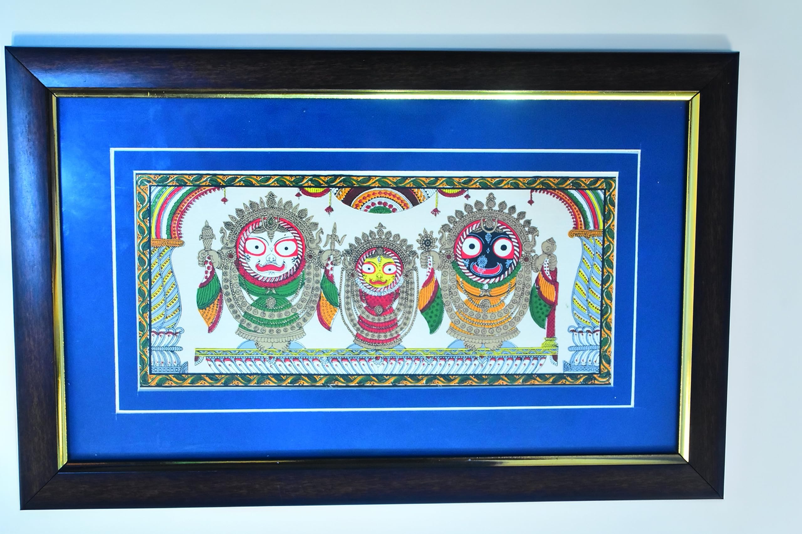 Buy Lord Jagannath Photo with Frame Handcrafted Pattachitra Painting