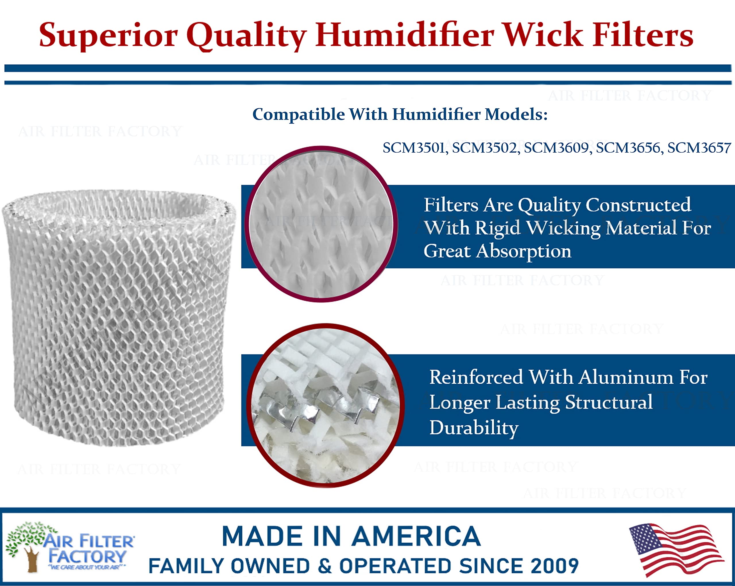 Amazon.com: Air Filter Factory Wick Filter SCM3501, SCM3502