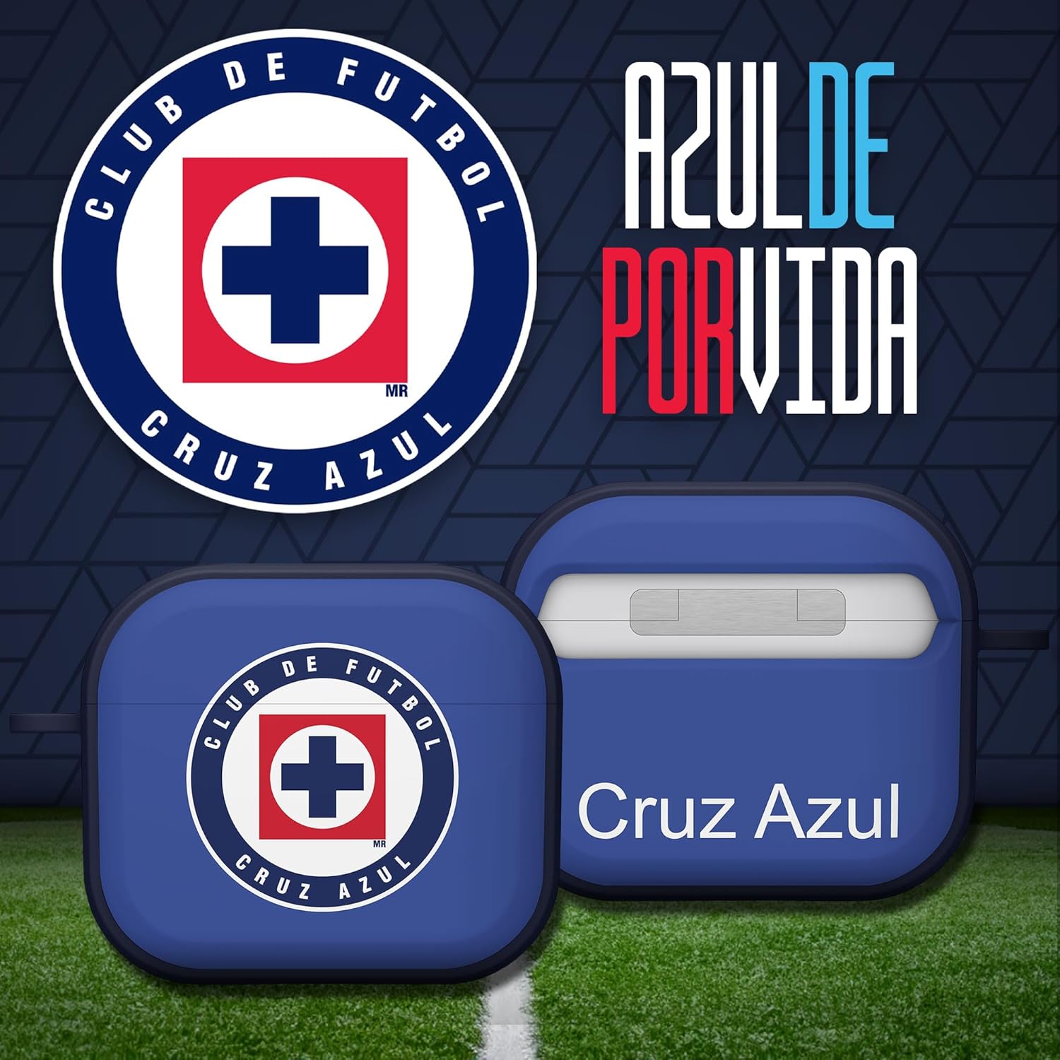Affinity Bands Cruz Azul HDX Case Cover Compatible with Apple AirPods Gen 3 (Classic)