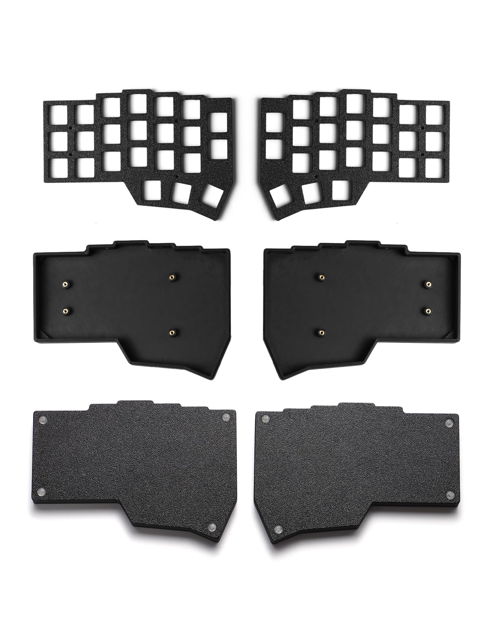 YIVU CORNE V4 - Teclado mecánico dividido con cable 40 %, diseño ergonómico ortogonal 3 x 6, compatible con reasignación de teclas de vial, teclado RGB personalizado intercambiable en caliente