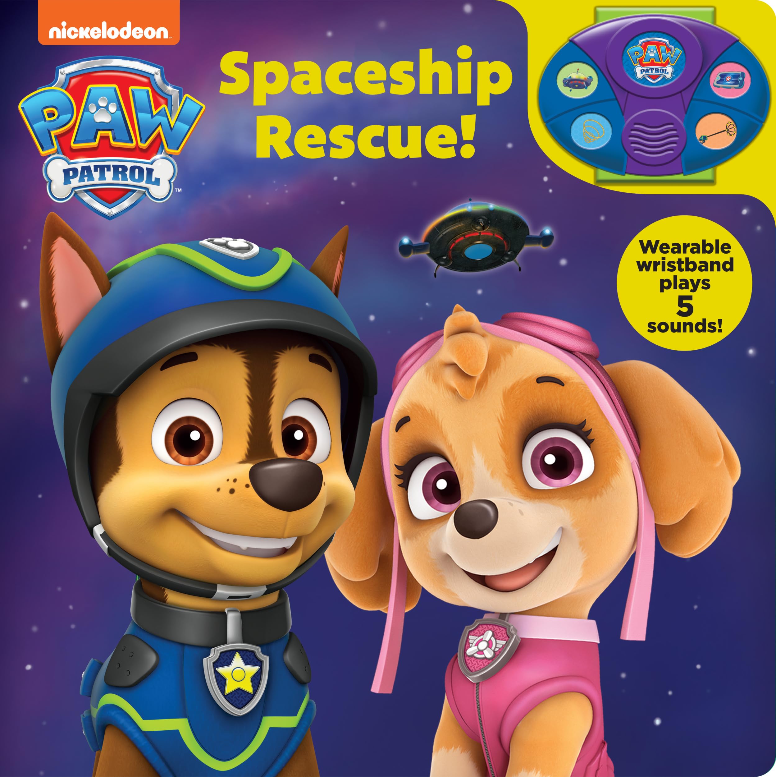 Nickelodeon Paw Patrol: Spaceship Rescue! Book and Wristband Sound Book - PI Kids