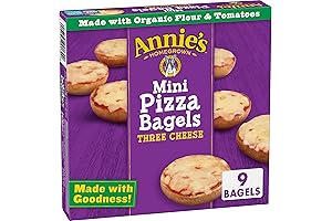 Annie's Kidfresh Three Cheese Mini Frozen Pizza Bagels