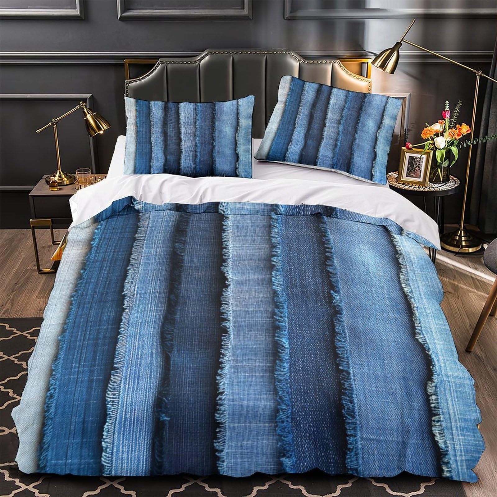 Parure de lit chien d'hiver housse de couette microfibre 220x240cm