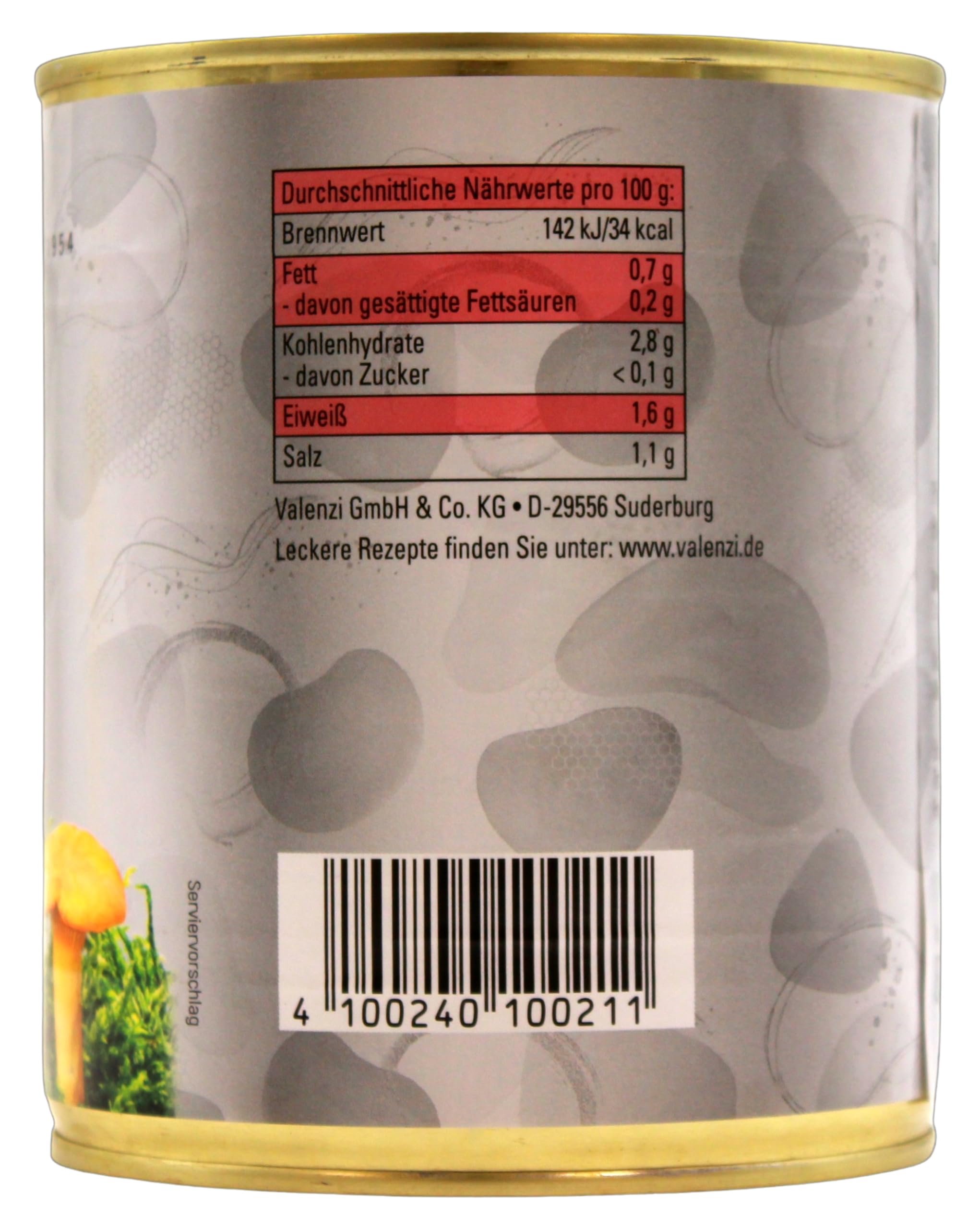 Valenzi Pfifferlinge klein, 6er Pack (6 x 455g)