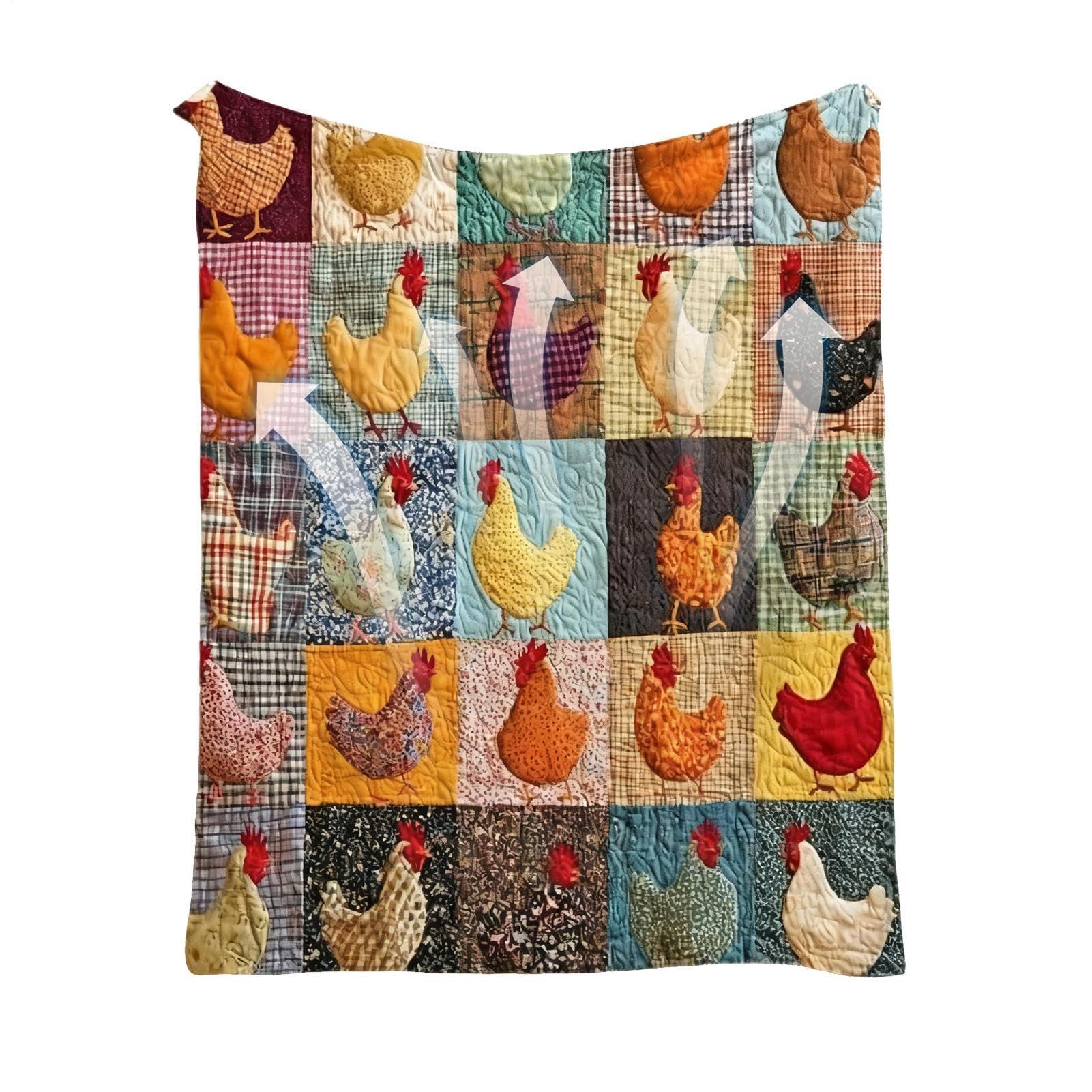 Couvertures de poules lavables en flanelle douce pour plaid adulte maison