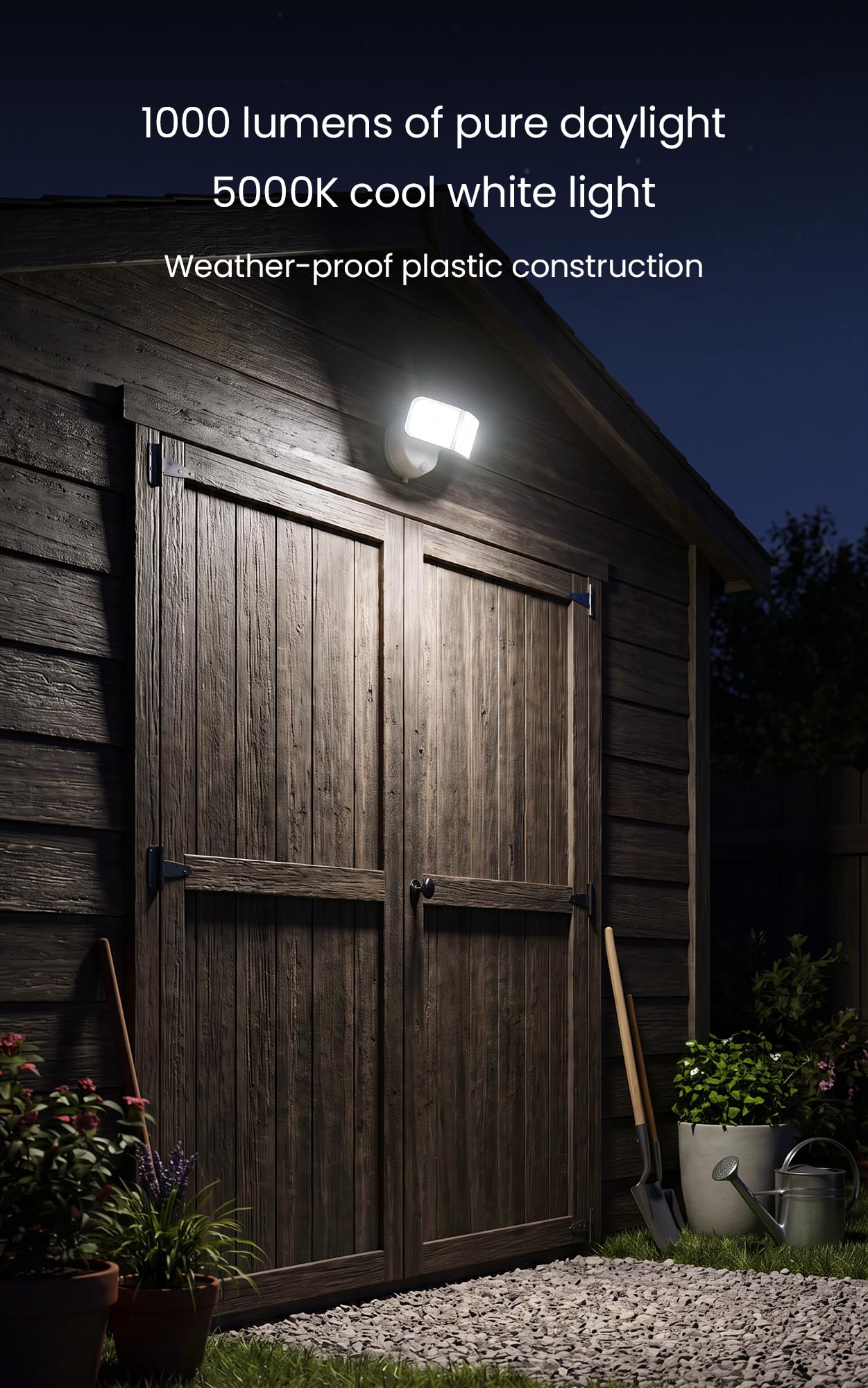 Home Zone Luz de sensor de movimiento de seguridad, funciona con pilas, luz LED de 5000 K, sin cableado, color blanco (paquete de 2)