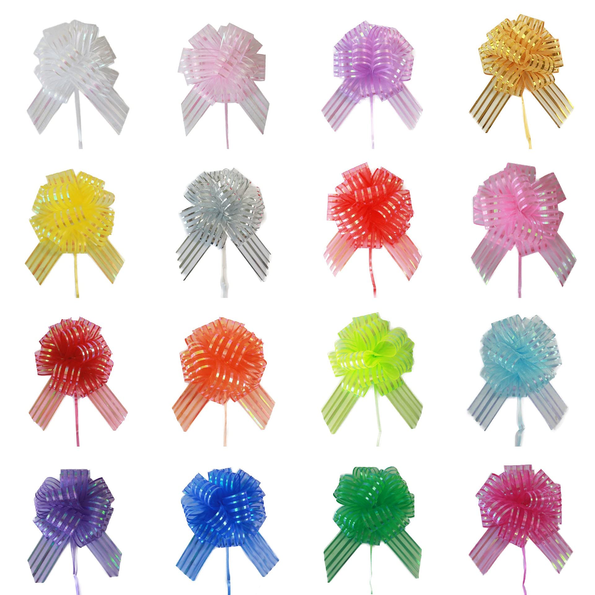 Musolaree 20 x Large Pull Bows, Gifts, Bows, Multifunctional, Flower Bouquets, DIY Decoration for Christmas, New Year, Party, Birthday, Wedding (20 Colours)