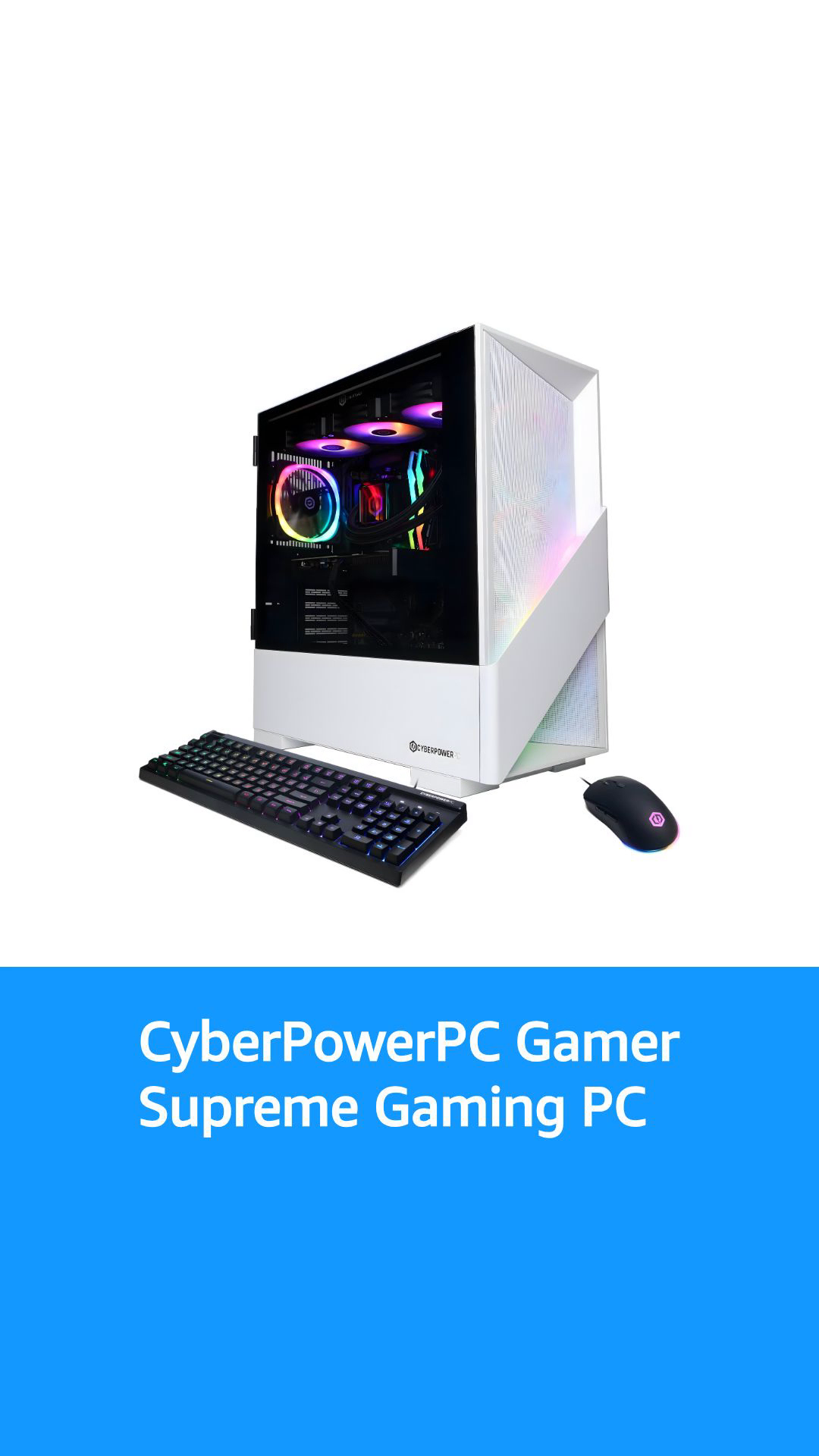 CYBERPOWERPC Gamer Supreme Gaming PC, AMD Ryzen 7 9800X3D 4.7GHz