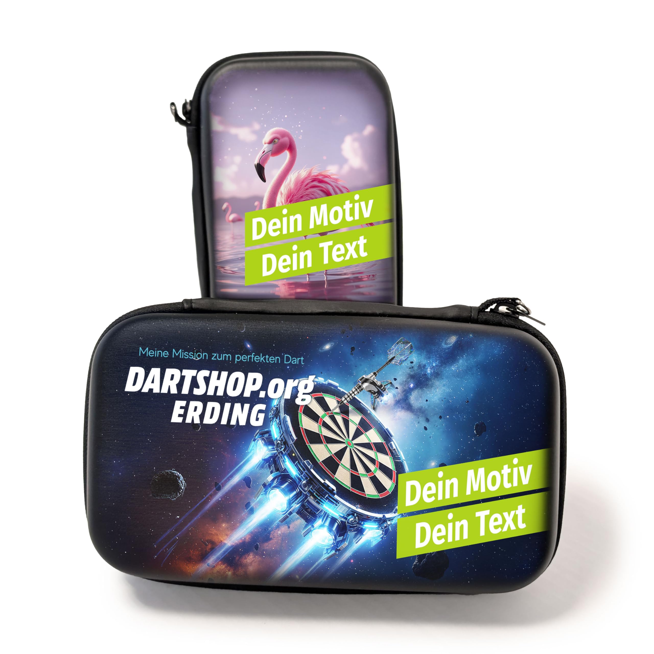 Personalisierte Dart Tasche XL mit Bild, Namen, Text – Dart Case Bedrucken mit Foto, Text, Logo Dartspieler. 1 Stück Vollflächendruck möglich!