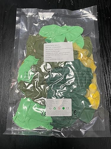 Miniatura 7 de Globos verdes y dorados, globos de confeti verde salvia dorado para fiesta de safari en la selva, decoraciones de cumpleaños de león, globos retro