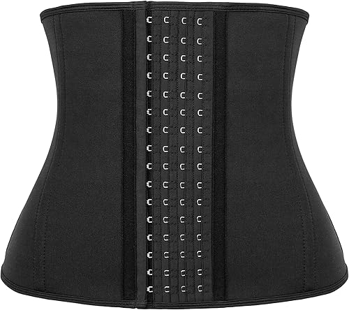 LUXURY-VITA Entrenador corto de cintura para mujer, grasa del vientre inferior, fajas de entrenamiento, corsé de cintura colombianas