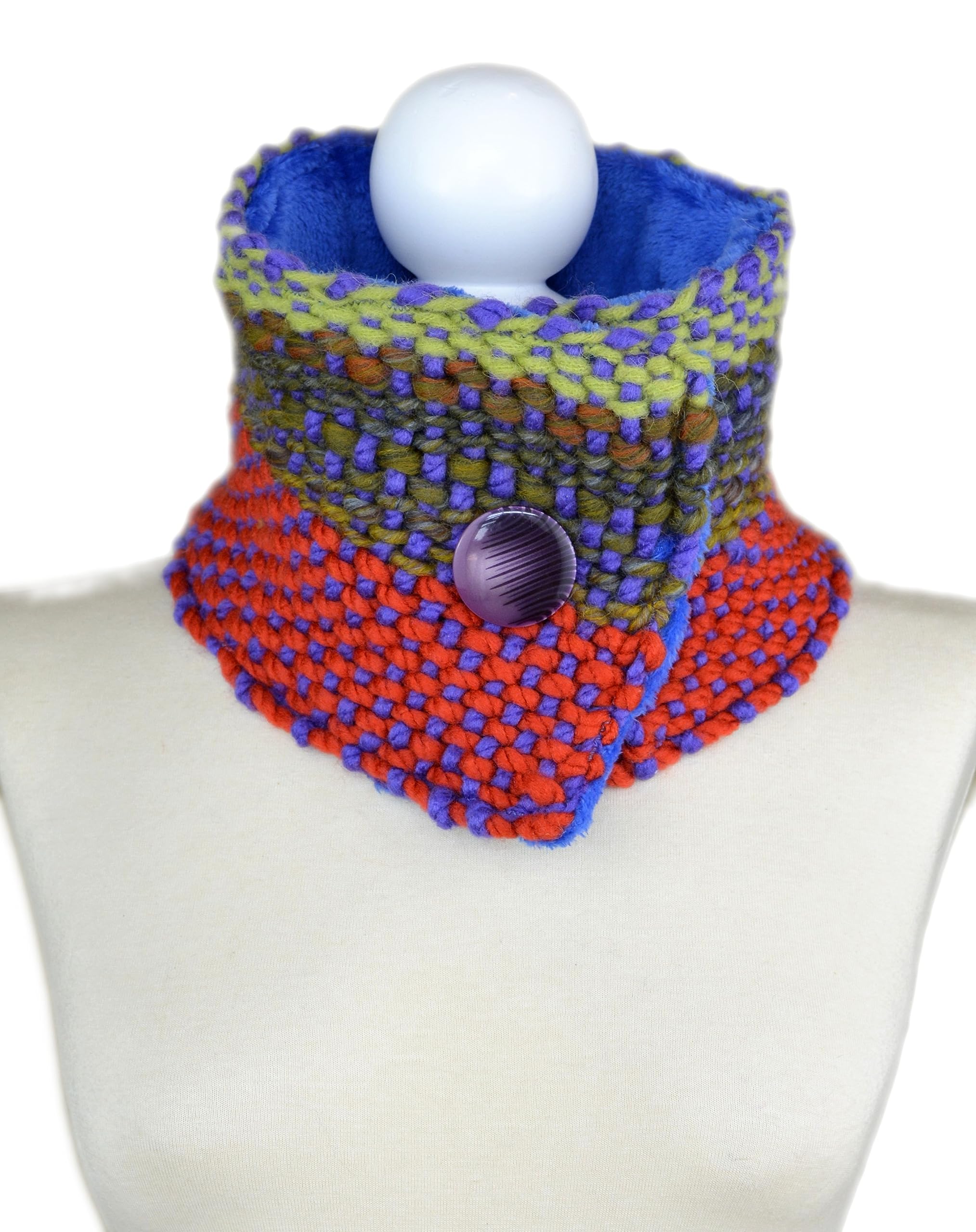 Cuello tejido a mano para mujer. Bufanda tejida a mano para mujer.