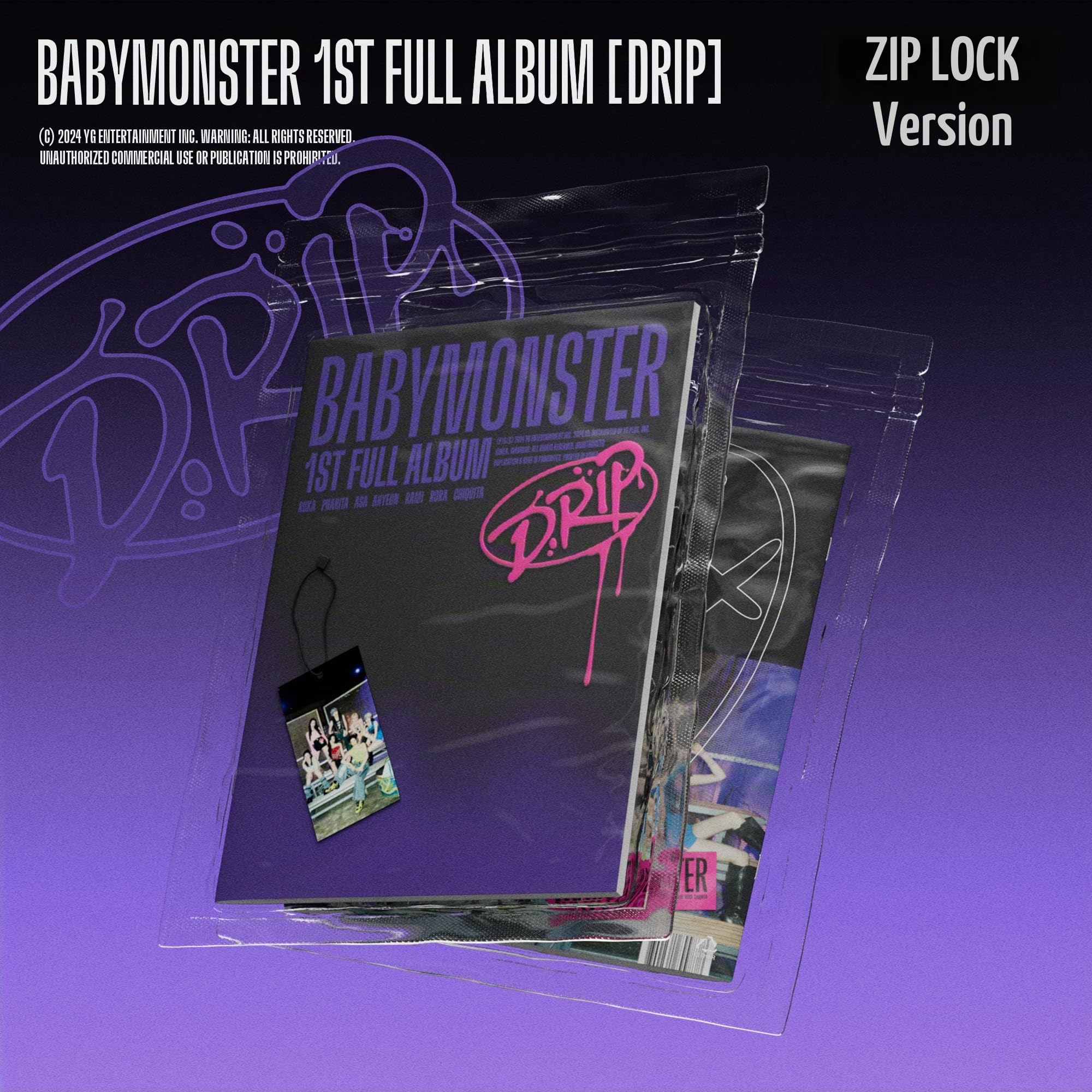 BABYMONSTER 1st FULL Photobook Album [DRIP] ZIP LOCK Ver