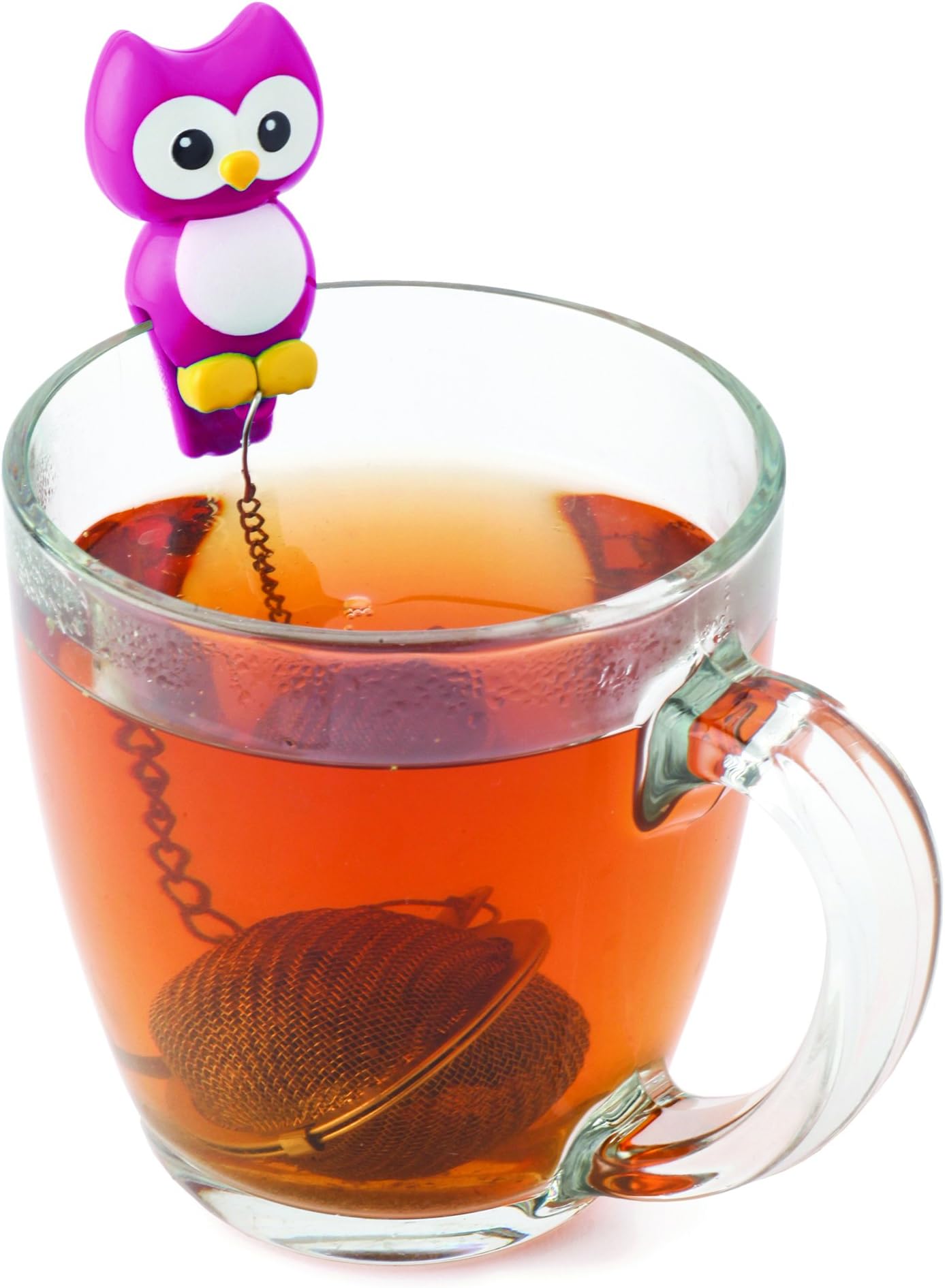 Joie MSC International 11120 MSC Hoot Owl Cup Mesh Ball Loose Leaf Tea Infuser-Random Color, Assorted