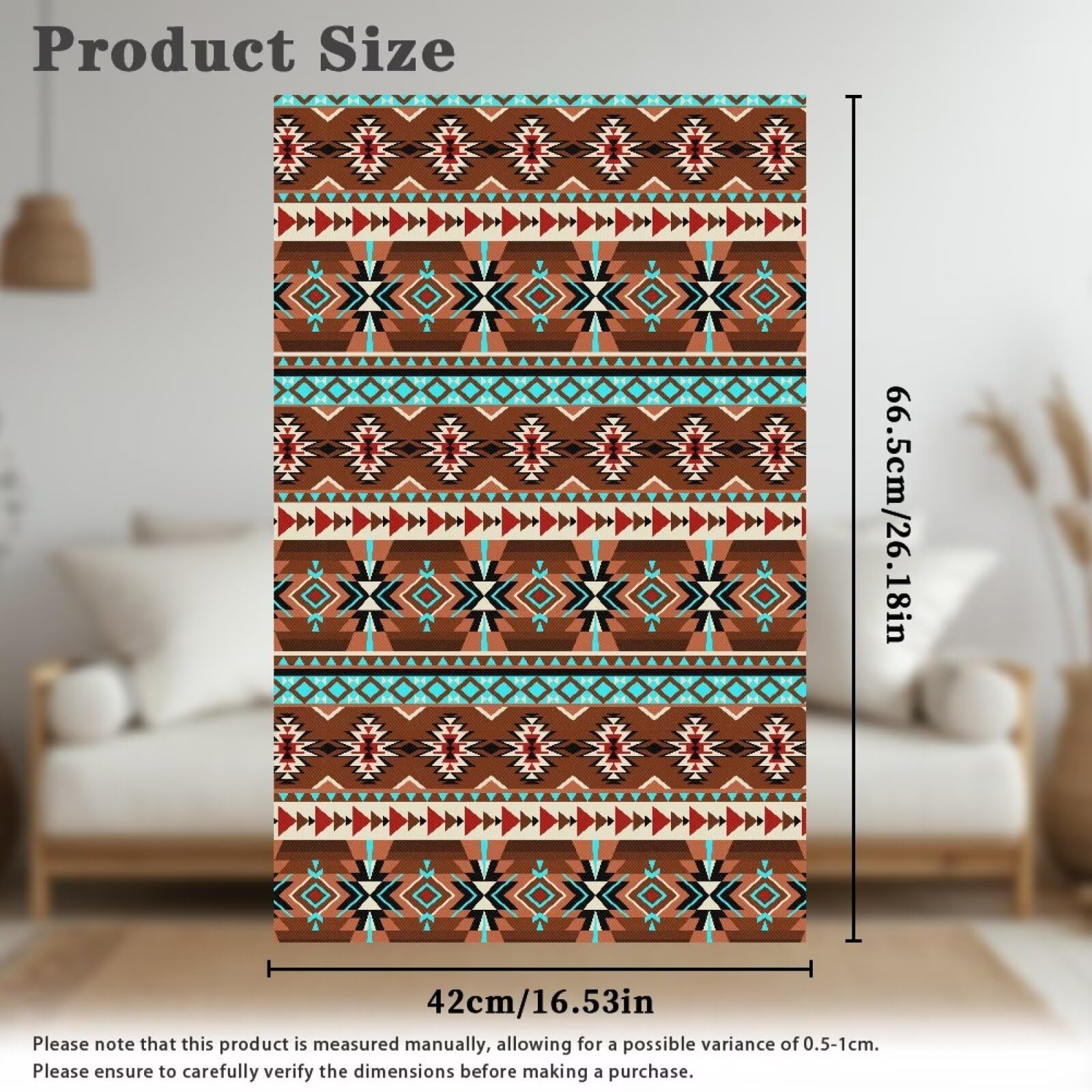 NETILGEN Azteekse Tribal Geometrische antislip fauteuil hoofdsteun