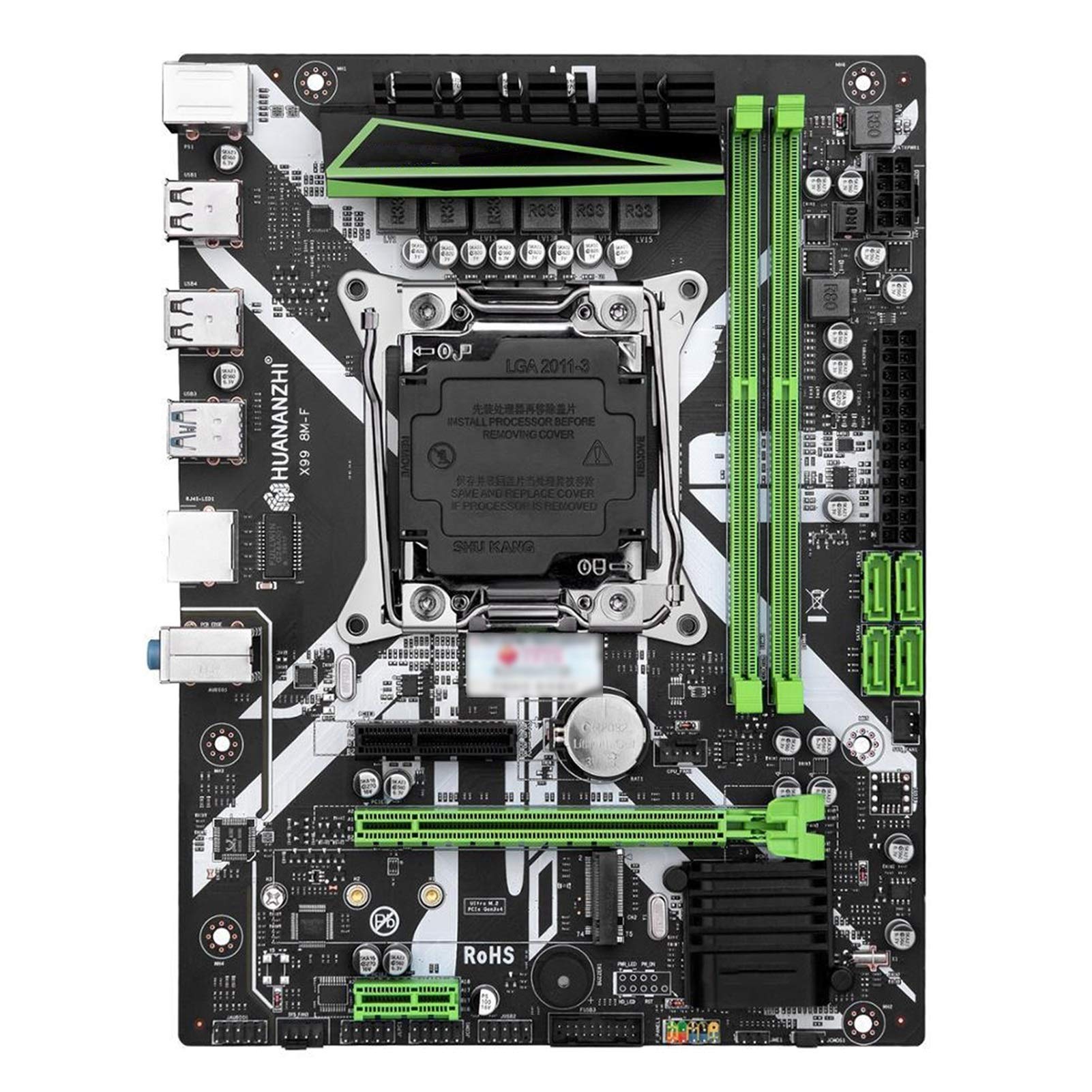 LBWNB Gaming Motherboard Fit for HUANANZHI X99 X99-8M-F Desktop Motherboard Slot LGA2011-3 USB3.0 NV
