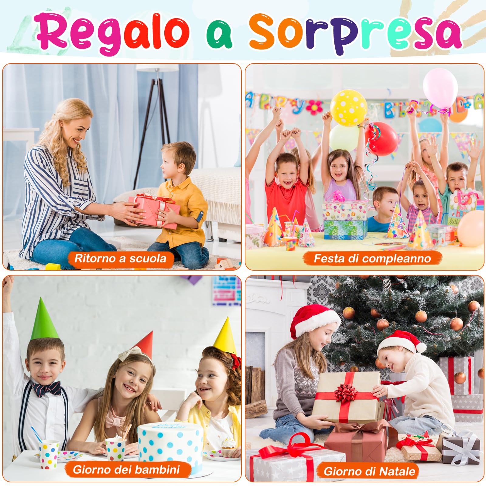 Colori a Dita per Bambini Atossici Con Testa In Spugna 8 Colori Lavabile 75 ml/tubo, Colori a Dita Adatto per i Regali di Educazione Precoce dei Bambini, Pittura Fatta a Mano