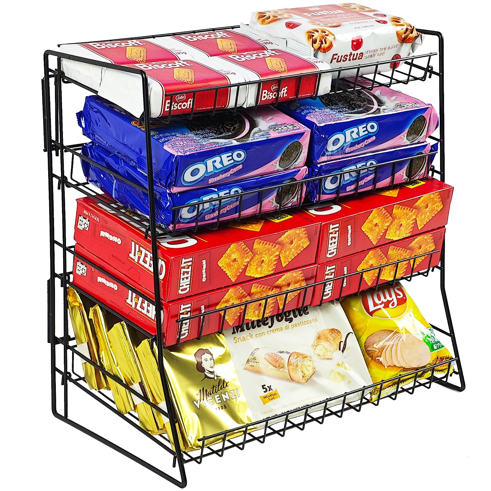 Amazon.com: Candy Display Rack, Metal Snack Rack Display Stand, Snack ...