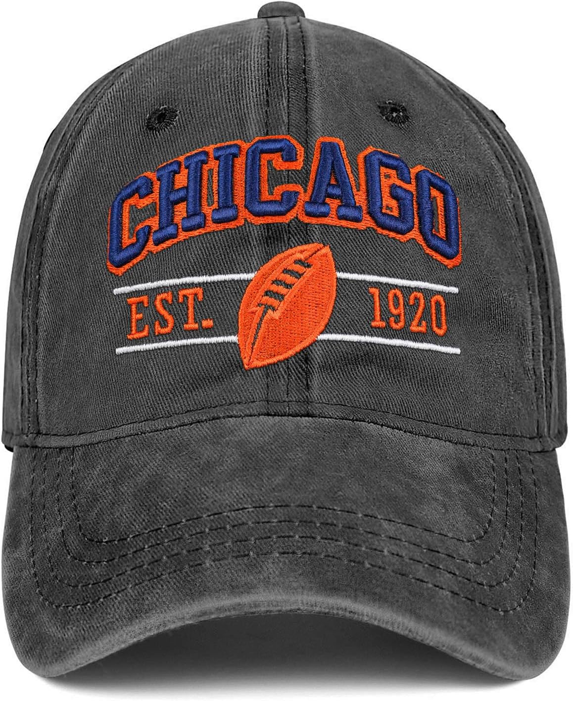 Football Hat for Men Women Vintage Embroidered City Hats Apparel Gifts Classic Baseball Cap