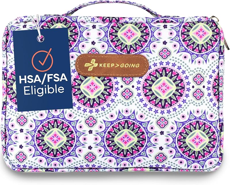 KeepGoing Botiquín grande de primeros auxilios para el hogar para niños - 270 piezas. (Boho) | Botiquín de primeros auxilios para niños pequeños, botiquín de primeros auxilios grande para auto, hogar y viajes, vendajes sin látex