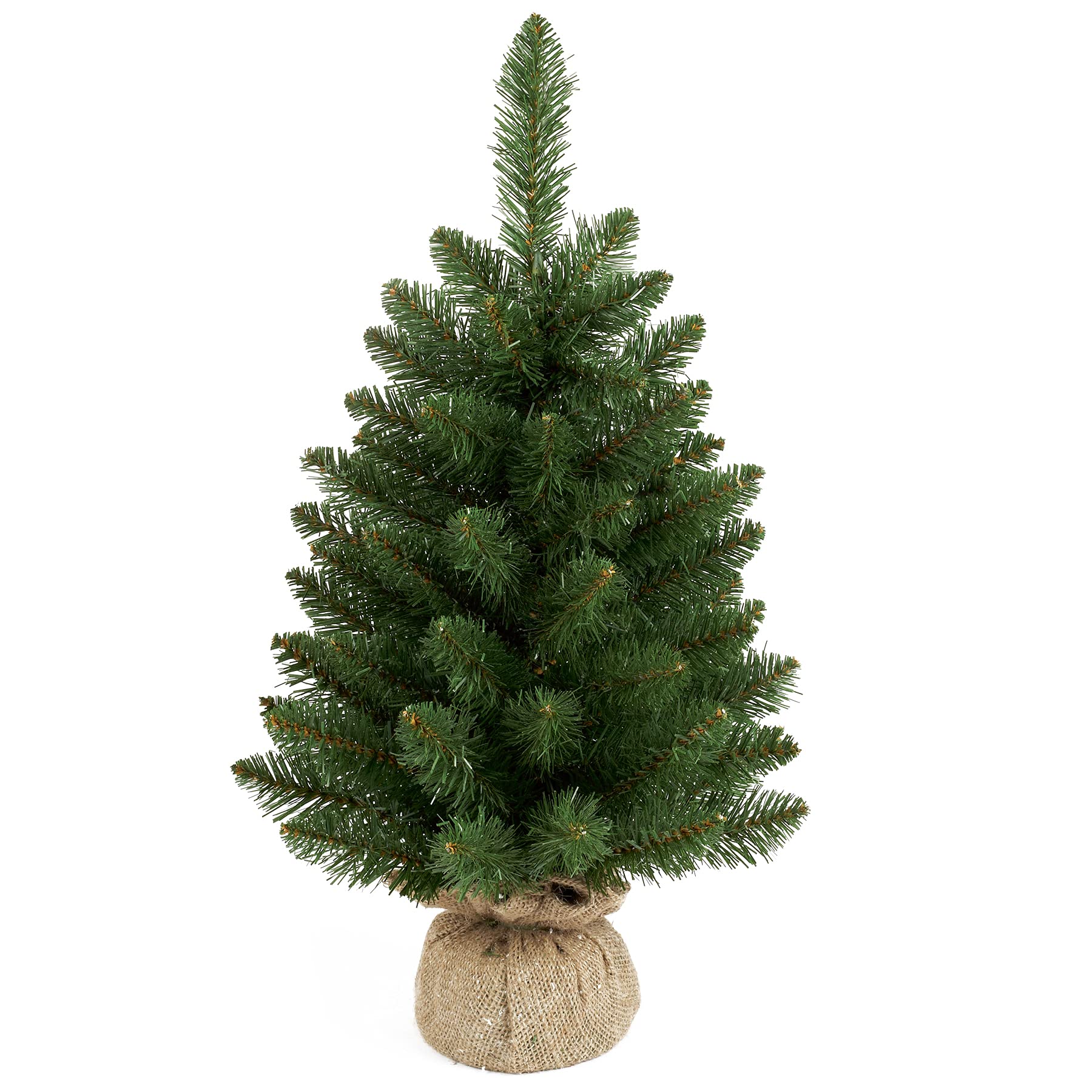 Premier Green 45Cm Table Top Christmas Tree With Burlap Base Indoor Use - Tr217051