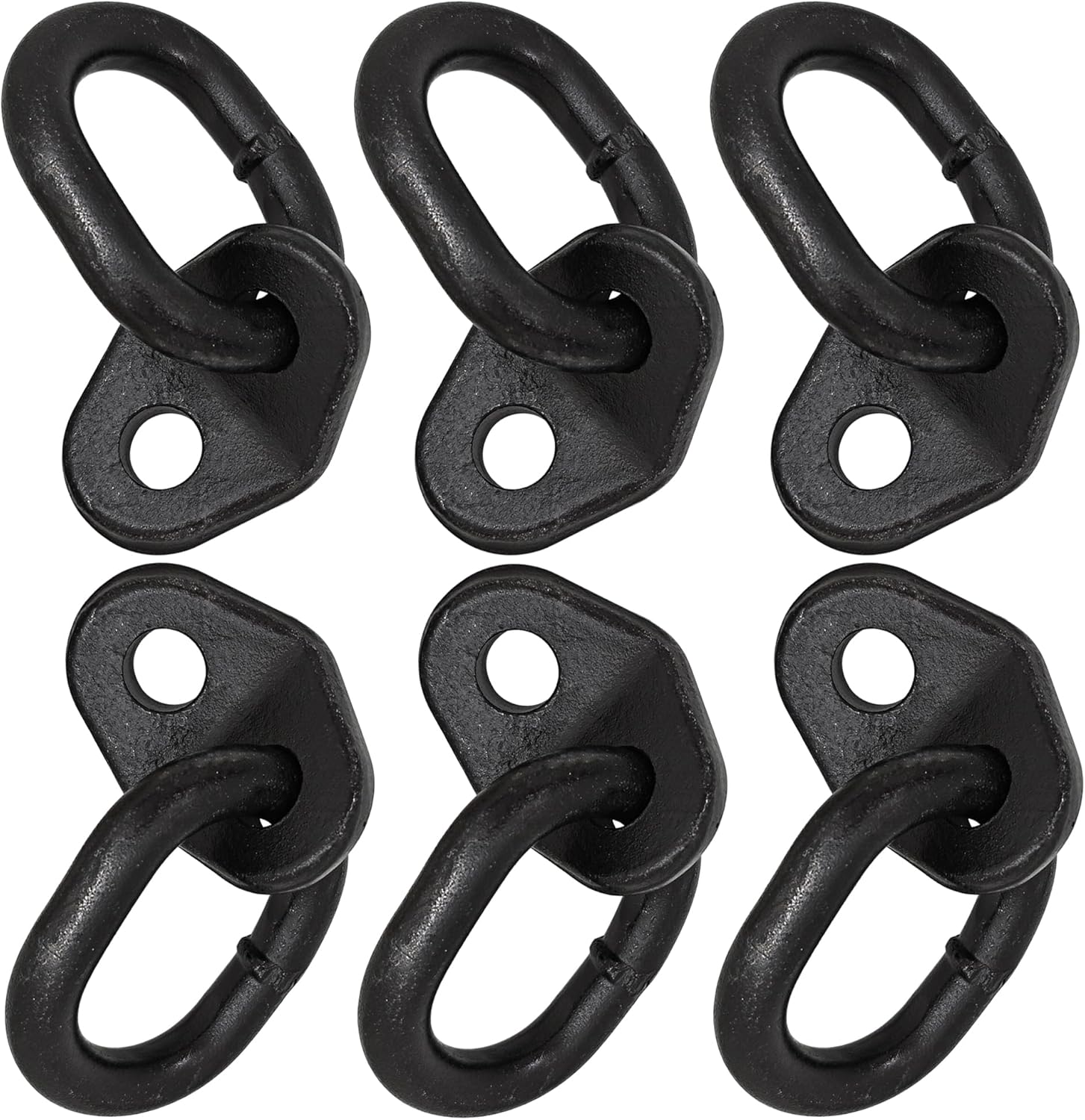 Easily 7100 Engine Lift Bracket 5500 lb Capacity Engine Lifting Brackets, Engine Support bar for Using with Engine Hoist Leveler and Lifting Sling Rigging Engine Stand (Black, Pack 6)