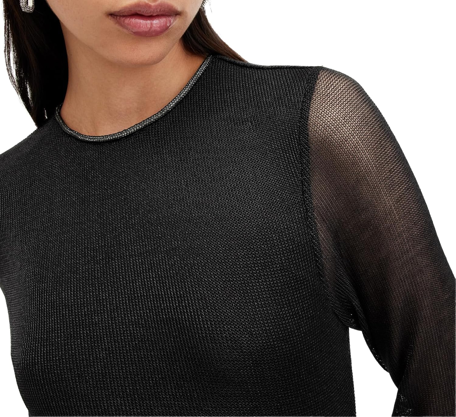 AllSaints Womens Nora Sparkle Dress - Image 2