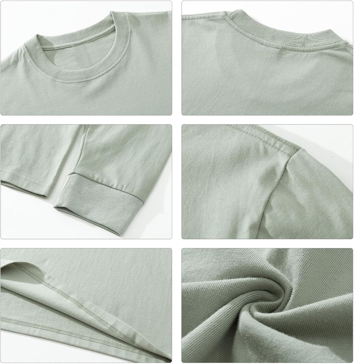 Men's Oversized Vintage Long Sleeve T-Shirts Acid Wash Soft Comfort Fit Crewneck Sweatshirt - Image 5