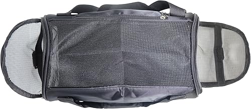 Vista 18 de Transportador de mascotas aprobado por aerolíneas para gatos medianos y pequeños, cachorros, gatitos pequeños, perros y gatos, transportador de Azul