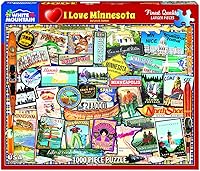 Vista 1 de White Mountain I Love Minnesota - Rompecabezas de 1000 piezas