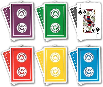 Baron Barclay ACBL (American Contract Bridge League) Playing Cards - Jumbo Print - 1 Dozen Decks - Bridge Sized - Plastic ...
